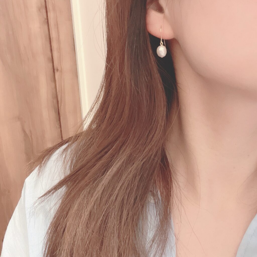 淡水パール　フックピアス